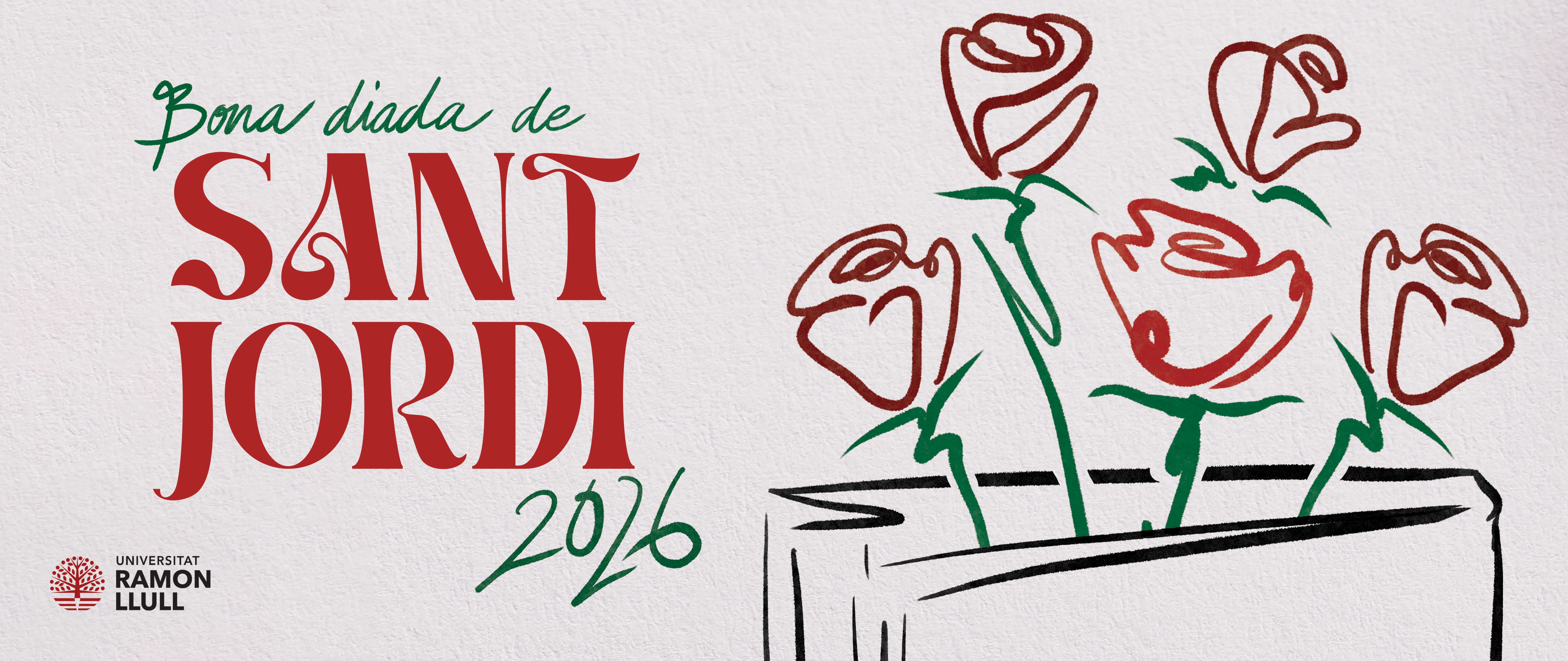 Llibres i roses Sant Jordi