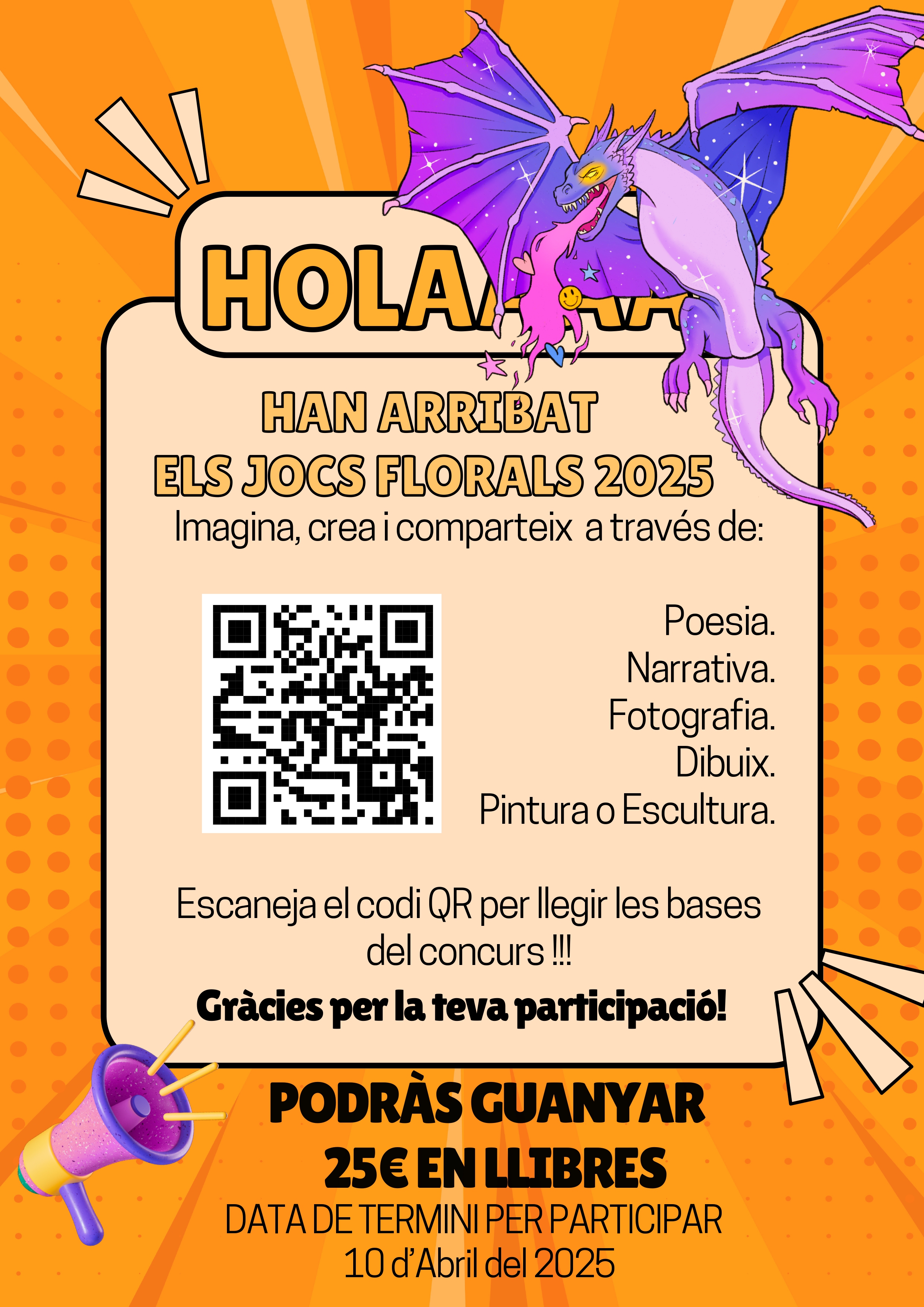 Cartell edició dels Jocs Florals 2025